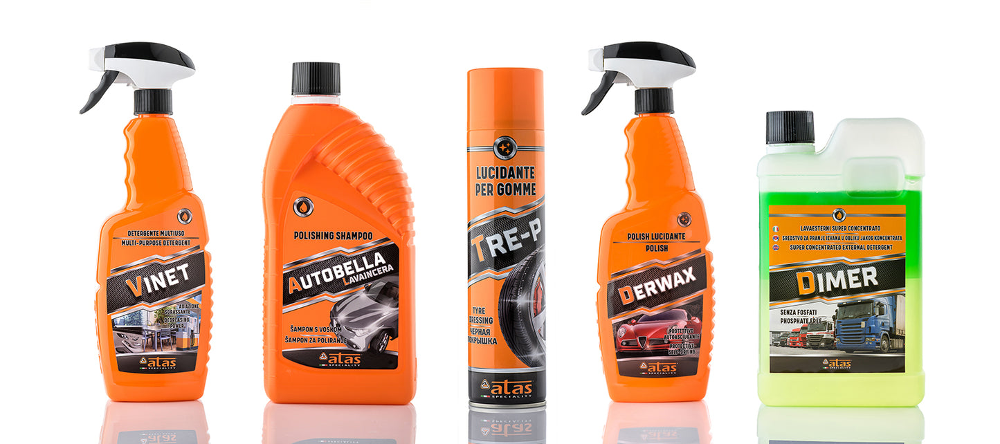 ATAS Premium Car Care Bundle – Professional Italian Detailing Kit (5 Products)